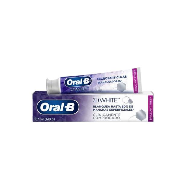 PASTA DENTAL 3D WHITE BRILLIANT FRESH MICROPARTICULAS BLANQUEADORAS 107 ML