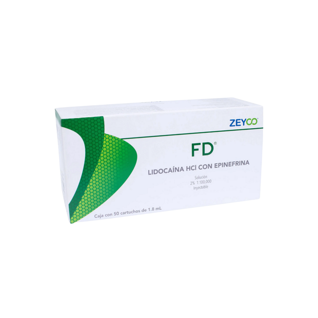 LIDOCAINA FD AL 2% C/50 CARTUCHOS DE PLÁSTICO
